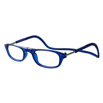 Novo blizu očala z magnetom Centralne magnetni branje z diplomi 1,00 2.00 4,00-lahki, udobni, v modri barvi