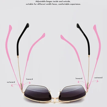 2020 DPZ novo vintage moda kvadratnih moške kovinski pilotni sončna očala luksuzni žensk vsestranski odtenki sončna očala UV400 Oculos De Sol