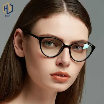 2020 Ženske Mačka Oči Optika Očal Okvir PC Retro Lady Recept Leopard Velika Očala Okvirji za Očala za Kratkovidnost