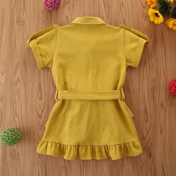 Sodawn Baby Girl Oblačenja Poletje Evropski in Ameriški Stil Otroci beloprsi Singl Kratkimi Modnih Oblačil, Malčka Otrok Strdek