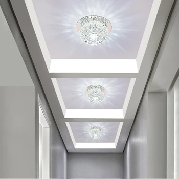Stropna svetilka Crystal LED Stropne Luči za dnevno sobo, hodnik, prehod Razsvetljave v Zaprtih prostorih Moderne 3W/5W dekorativni Vgrajena lučka