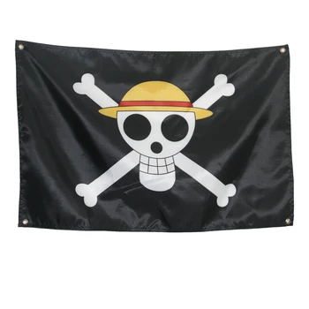 En Kos slamnik pirati trobenta banner po meri rekvizitov, COSPLAY animacija okoli debelo pirati zastavo 3 X 2 metrov NN127