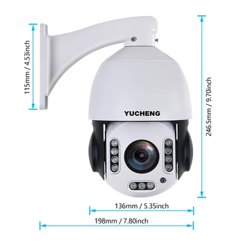 Hikvision protokol 5MP 30X ZOOM SONY IMX 335 Človekovih prepoznavanje obrazov samodejno sledenje PTZ Speed dome IP Kamera za nadzor