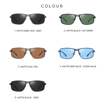 Nova Zasnova sončna Očala blagovne Znamke Moških Polarizirana odtenki Kvadratnih Vožnjo sončna Očala moda Moška Očala Pribor Za Moške oculos