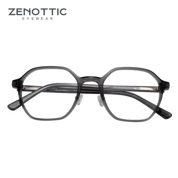 ZENOTTIC Acetat Eyeglass Okvirji Za Moške, Ženske Parcelo, Optična Očala Proti Modra Svetloba Kratkovidnost Objektiv Računalnik Očala