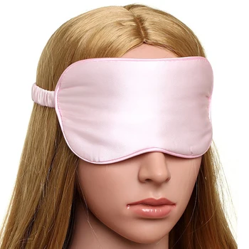 Čista Svila Spanja Oči Masko & Blindfolds z Elastični Trak Mehko Kritje Obliž Ženske odtenek za Nočno Spanje Potovanje Nap