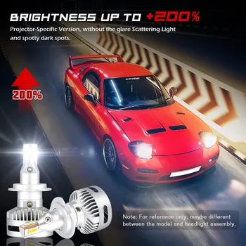 Novsight 90W 12000LM Avto LED Žarometi H7, H11 LED Žarnice za Avtomobile D1S D2S D5S 9005/HB3 9012(HIR2) LED Avto Luči 6500K 12V
