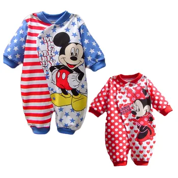 Mickey Otroške Igralne Obleke Malčka Dekleta Disney Oblačila Fant Oblačila Minnie Newborn Baby Zimska Oblačila Roupas Bebes Dojenčka Jumpsuits