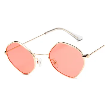 RBRARE Novo Vintage sončna očala ženske Retro blagovne znamke pregleden Rhombus sončna očala za ženske Mala Rdeča rumena Očala lady UV400