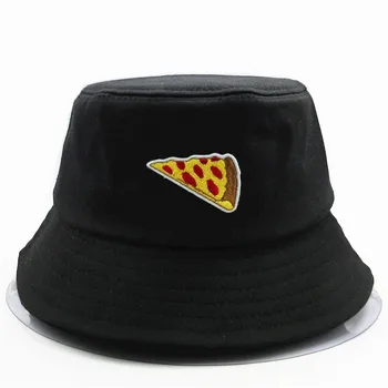 Osebnost Pizza vezenje bombaž Vedro Klobuk Ribič Klobuk na prostem, potovanja klobuk Sonce Skp Klobuki za otrok moški Ženske 118