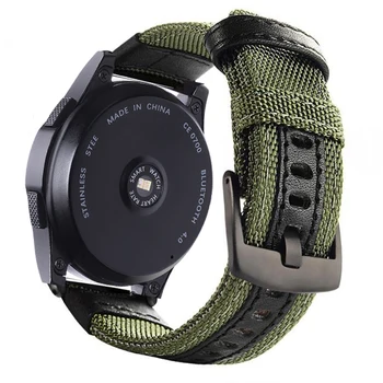 Za Huami Amazfit GTR 42 47 mm najlon, usnje zapestnica šport gledam trak za Xiaomi Amazfit Bip Lite Tempo Stratos 2 2S watch band