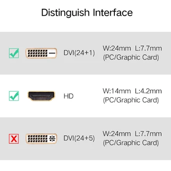 Razhroščevalne simbole DVI na HDMI je združljiv Ac Dvosmerna DVI-D 24+1 Moški Ženski Priključek za TV Projektor HDMI-združljiv z DVI