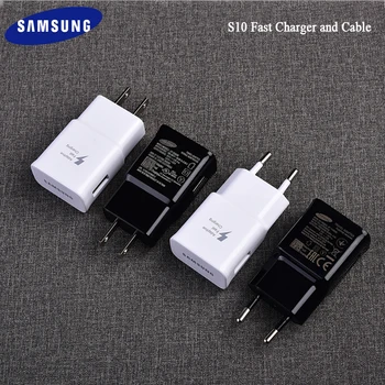 Samsung S10 Hitro Polnilnik EU NAS Steno Hiter Tok 1M Tip C Kabel Za Galaxy S20 Ultra S8 S9 S10 Plus Opomba 7 8 9 10 A50 A70 A80