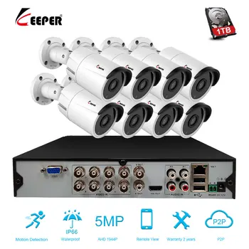 Rejec 8CH 5MP AHD Varnostne Kamere Sistem, Komplet z 30pcs Array LED za Video Nadzor, Bullet CCTV prostem vodoodporni Fotoaparat P2P