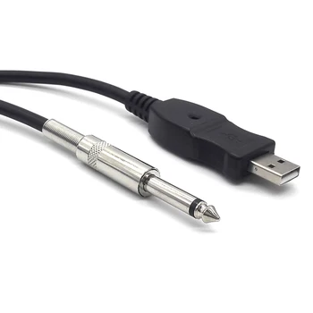 Igralec Snemanje Stereo Povezavo Avdio Kabel za Povezavo Računalnika Instrument USB na XLR za 6,3 mm Jack Bas 3m Kitare Dodatki PFSN506