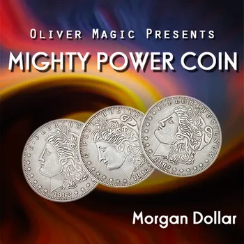 Mogočna Moč Kovanca (Morgan Dolar), ki jih Oliver čarovniških Trikov Satge Blizu Magia Zabavno Kovanec Prodor Magie Iluzijo Prevara Rekviziti
