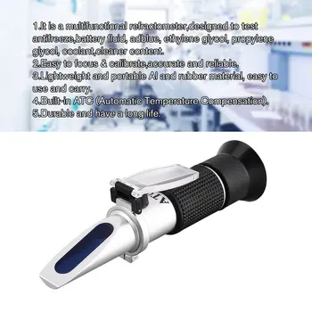Ročni Refraktometer 0%-35% Adblue Etilen Glikol proti zmrzovanju Tekočina iz Baterije Vsebine Hladilne tekočine Mini ATC Merjenje Tester