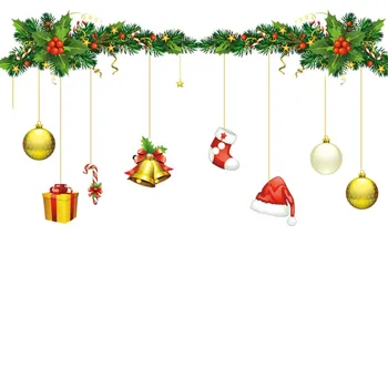 4Pcs/set Božič Santa Claus Izmenljive Stenske Nalepke Okras Steno, Stekla, Okna Okraski za Spalnico urad, trgovina Doma Dekor