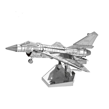 HK NANYUAN 3D Kovinski Puzzle Model Komplet J-10B Warplane Skupščine Model DIY 3D Laser Cut Model Sestavljanke Igrače za Otroke, Fantje Odraslih