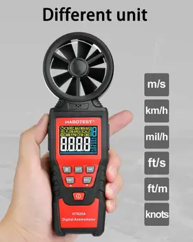 Digitalni Anemometer HT625 Serije Ročni Merilnik Hitrosti Vetra Meter Z količine Zraka In Vlažnost Ukrep Backlight LCD