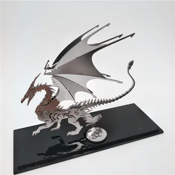 3D Vrhovni Požara Dihanje Ice Dragon Scorpion King DIY Kovinski Puzzle Igra, Zbor Igrače za Otroke Darilo Skupščine Okraski