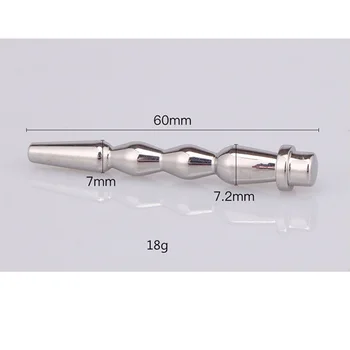 7.2*60 mm Majhen, iz Nerjavnega Jekla Kateter Zvoke Sečnice Zvok Penis Plug Opozarjati Spolnih Igrač za Moške Plug za Penis