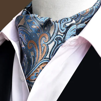 Moški Letnik Paisley Cvetlični Formalno Cravat Ascot Kravato Škrt Self Britanski Stil, Gospod Poliester Svile Kravatni svate