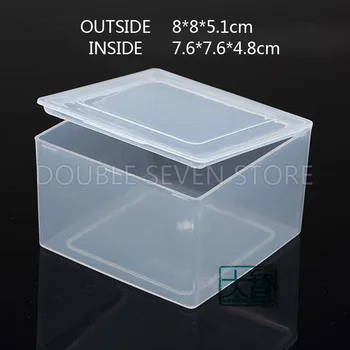 10pcs 8 cm Kvadrat Plastična Škatla za Shranjevanje PP Pregleden Majhne Primeru Pack škatle DIY Izdelavo Del Material, Pripomočki Material