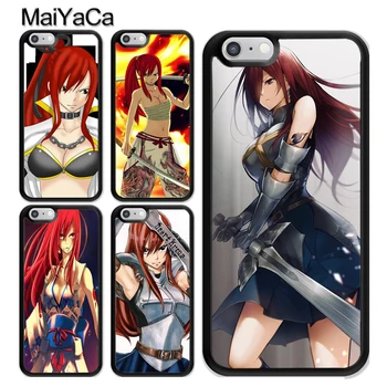 Fairy Tail Erza Primeru Za iPhone Mini 12 11 Pro MAX X XR XS MAX SE 2020 6S 7 8 Plus 5s Pokrov