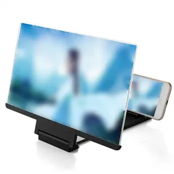 3D zaslon mobilnega telefona ojačevalnik 12 palčni HD video povečevalno steklo projektor Praktični prenosni projektorji