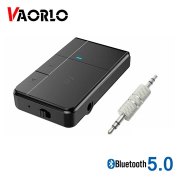 VAORLO Avto Glasbe Bluetooth Audio Sprejemnik Z Mikrofonom za Prostoročno 3.5 mm AUX APTX Brezžični BT 5.0 Adapter Za Avto Zvočniki Slušalke