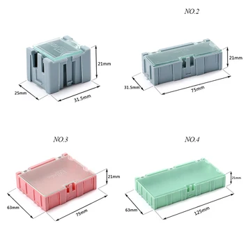 1 set=24 kos SMD SMT IC Elektronskih Komponent Mini Škatla za Shranjevanje in Praktične Nakit Storaged Primeru Razvrstan Kit