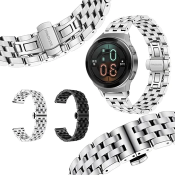 Za Huawei Watch GT 2E Pametna Zapestnica Zapestje Pašček iz Nerjavečega Jekla Watchband Correa Za Huawei Watch GT 2 46MM Čast Čarobno 22 MM