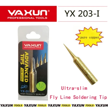 YAXUN YX203-I čistega bakra spajkanje nasvet Za iphone motherboard letenje skladu popravila,ultra slim lemilo glavo za mobilne naprave, popravila