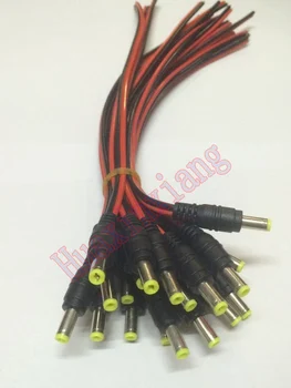 20PCS/Veliko 12V Spremljanje DC napajanje moški Kabel, Adapter kabel 5.5*2.1 mm Zaslona za kamero
