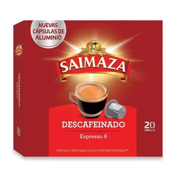 Brez kofeina 20 Nespresso združljiv SAIMAZA aluminijaste kapsule