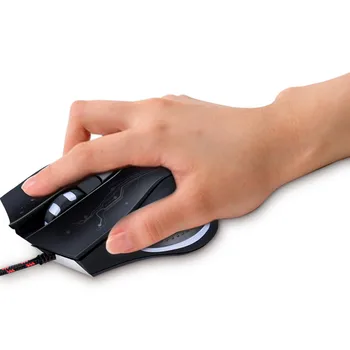 Strokovno 3200DPI 6 Gumbov Miške, Igralec Nastavljiv Optical USB Žična Gaming Miška za Prenosni RAČUNALNIK Igre Miši