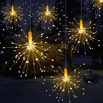 ZUCZUG LED Ognjemet Pravljice Niz Svetlobo na Prostem Nepremočljiva 8 Barv utripanja Niz Luči, Božični Okraski Garland Luči