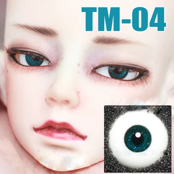 Lutka oči Majhne iris sijoča črna učencev steklena očesa za 1/3 1/4 BJD SD DD MSD lutka oči lutka pribor TM-04
