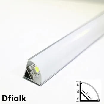 DHL 1 m led aluminija trakovi profil za 10 mm pcb 5050 5630 LED trakovi za notranje aluminijaste profile s pokrovom Končni pokrovček in objemke