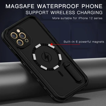 IP68 Vodotesno Ohišje Za iPhone 12 Pro Max 12mini Shockproof Imetnik Primerih Za iPhone 11 Pro Max Coque Vode, ki so dokaz Telefon Fundas