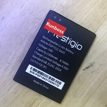 Runboss Originalne Kakovosti Baterije PSP7511 DUO za Prestigio Muze B7 PSP7511DUO 2300mAh