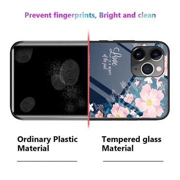 Luksuzni 9H Kaljeno Steklo Primeru Telefon Za iPhone X XR XS 11 Pro Max 6 6S 7 8 Plus Ogledalo Kritje Coque Za iPhone 11 Pro Max Funda