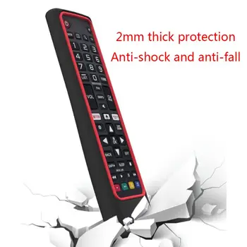 Mehke Silikonske Primeru Daljinski upravljalnik Zaščitni Pokrov za Smart TV AKB75095307 Daljinsko Dustproof Anti Slip Krmilnik
