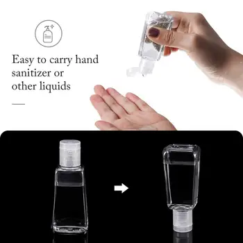 5set/20pc Marmorja Slog Hand Sanitizer Keychain Imetnika Potne Steklenico Posodah 30mlFlip Skp Steklenice Wristlet Zanke