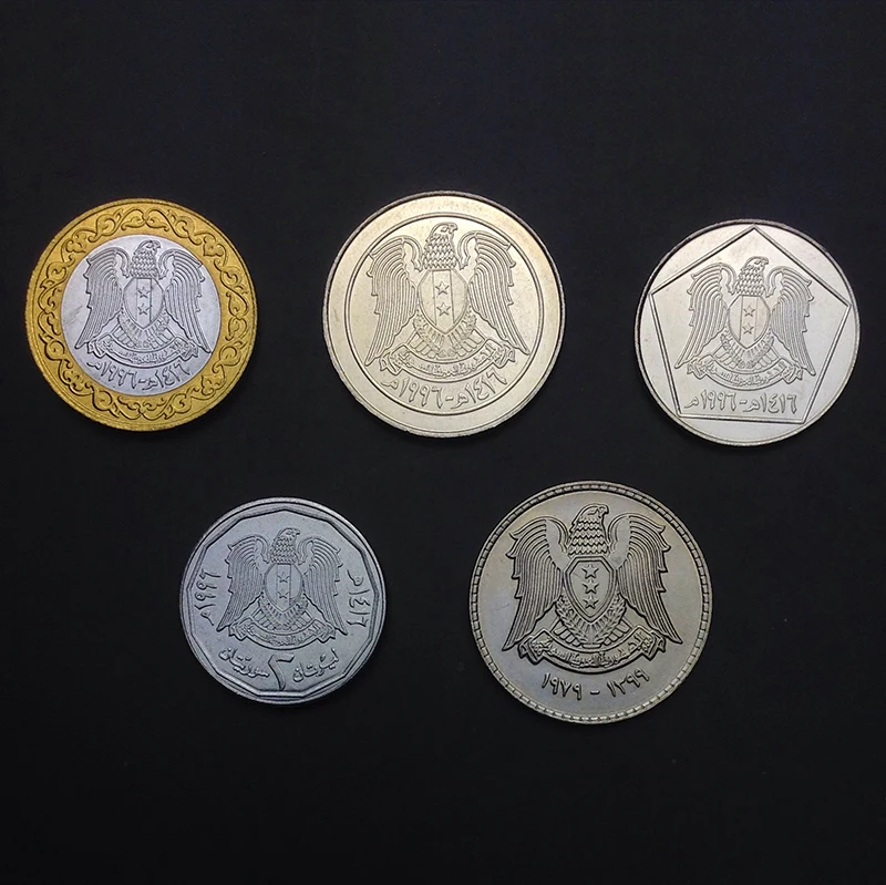Sirija 5pieces/ Set UNC original Kovanec Ne kroži