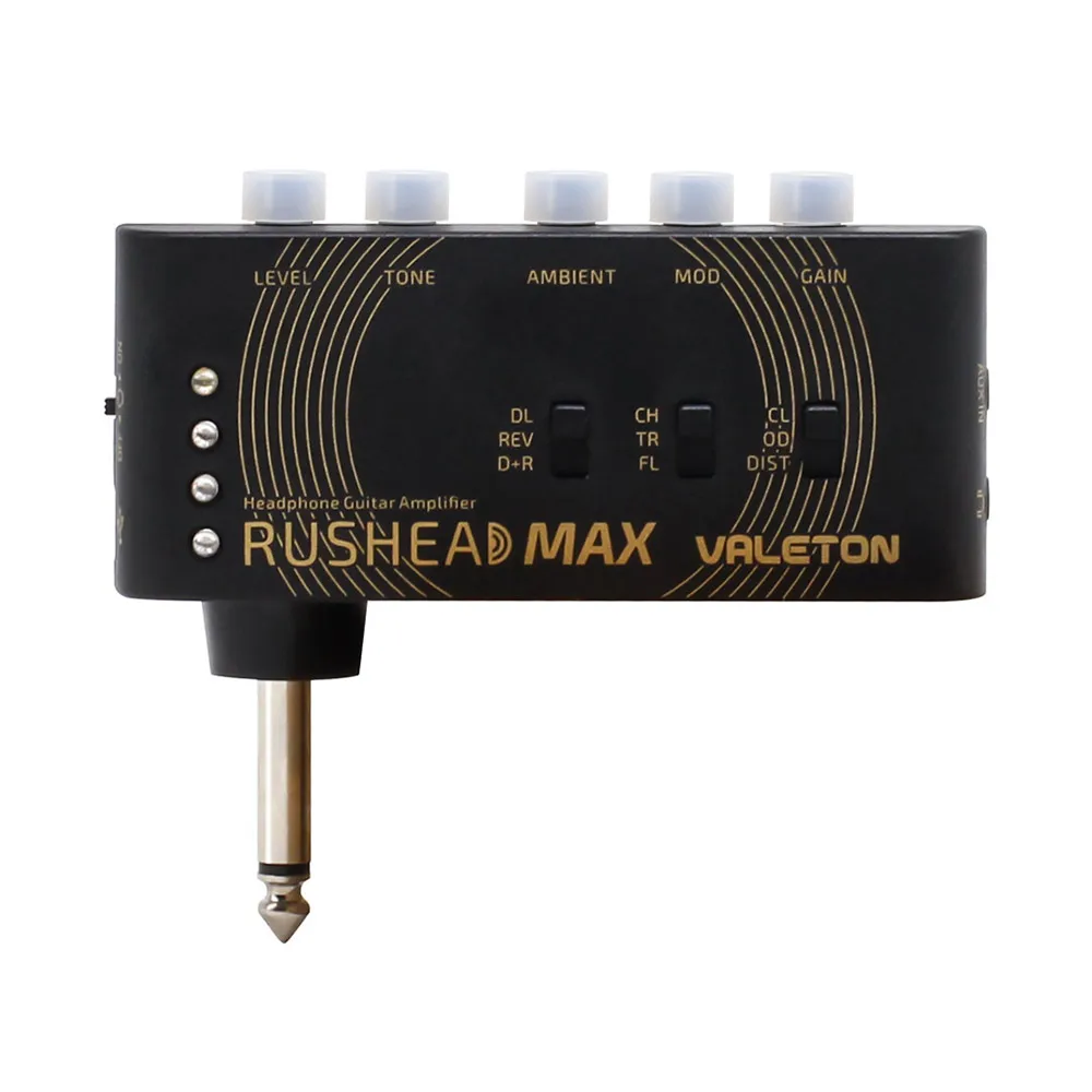 Valeton Rushead Max USB Chargable Prenosnih Pocket Kitaro, Bas Slušalke Amp Opravlja-Na Spalnica Plug-in Multi-Učinki RH-100