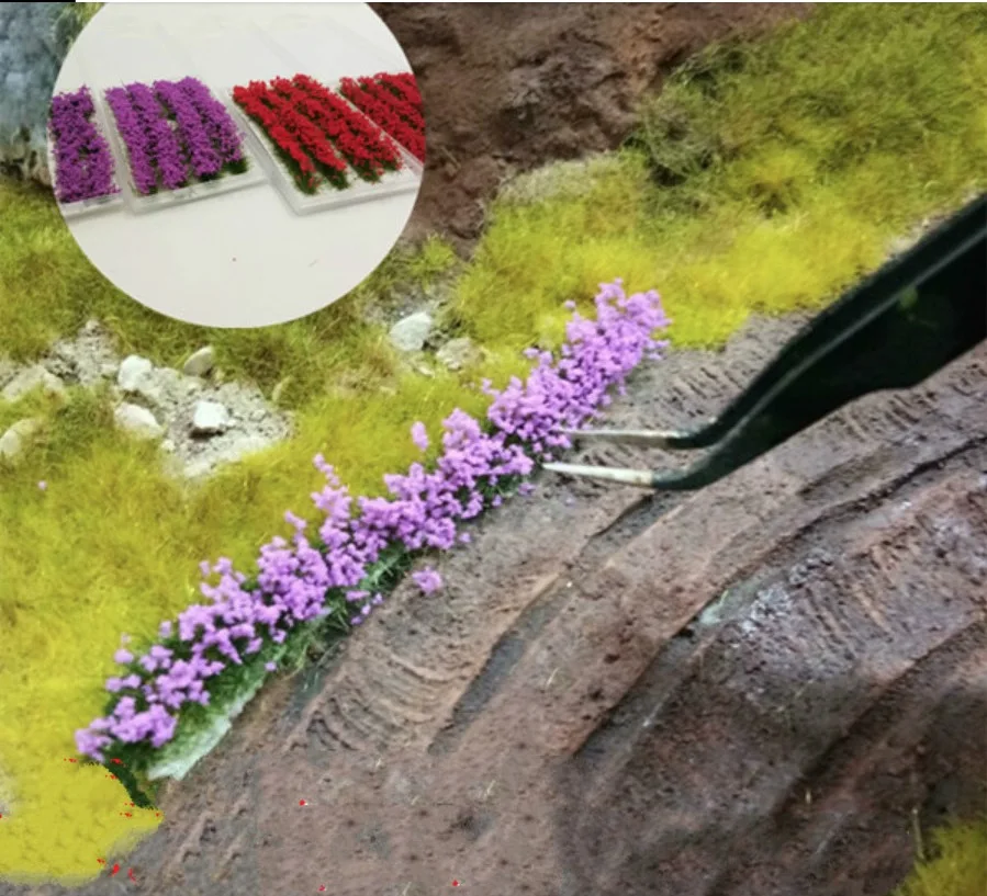 Model Miniature Cvet Travo, Listje Listje Za HO Vlak Železniška Krajine Realno v Prahu Bush Wargame Dodatki