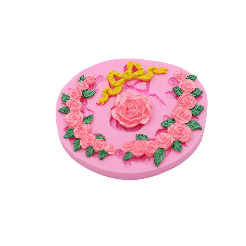 Lok rose rosette sladkarije torto mehko silikonsko plesni čokolado vzorec torto, sladice dekoracijo plesni DIY pekarna pripomoček sladkarije plesni nova