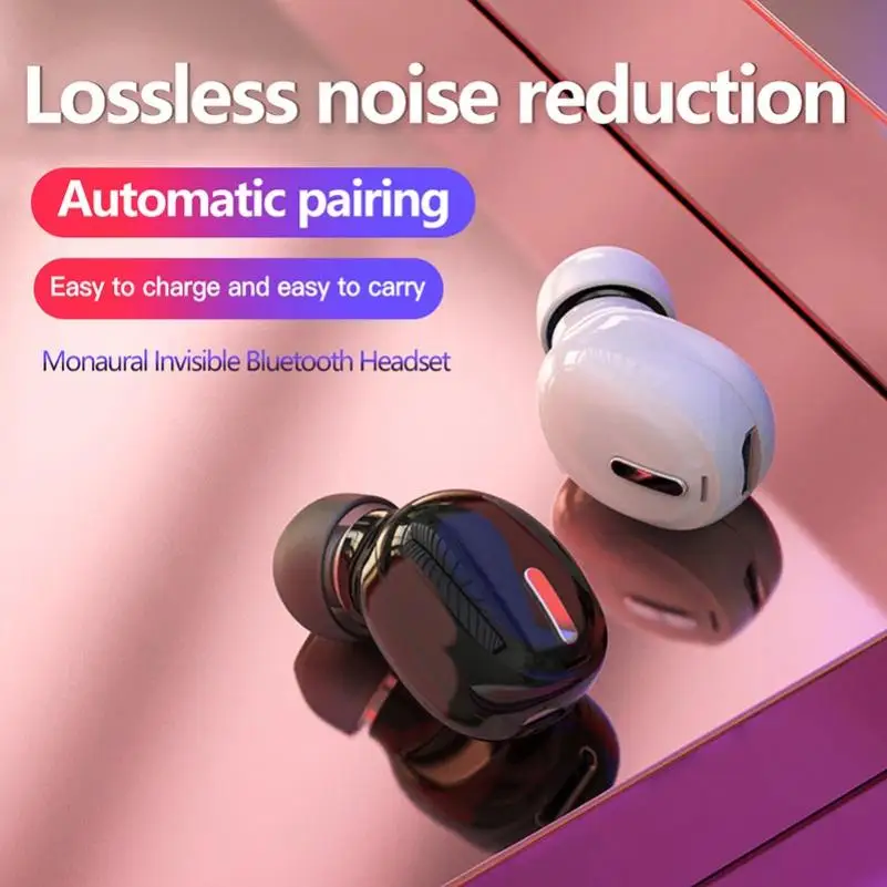 Šport Brezžične Bluetooth Slušalke za V uho Mini Slušalke Zmanjšanje Hrupa Čepkov Gaming Slušalke z Mikrofonom za XIaomi Huawei Oppo
